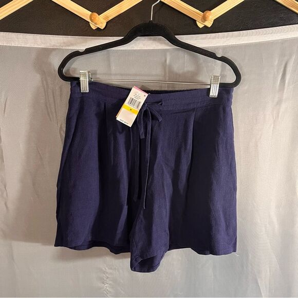 Riley & Rae Navy Drawstring‎ Shorts Size Medium - Picture 1 of 5